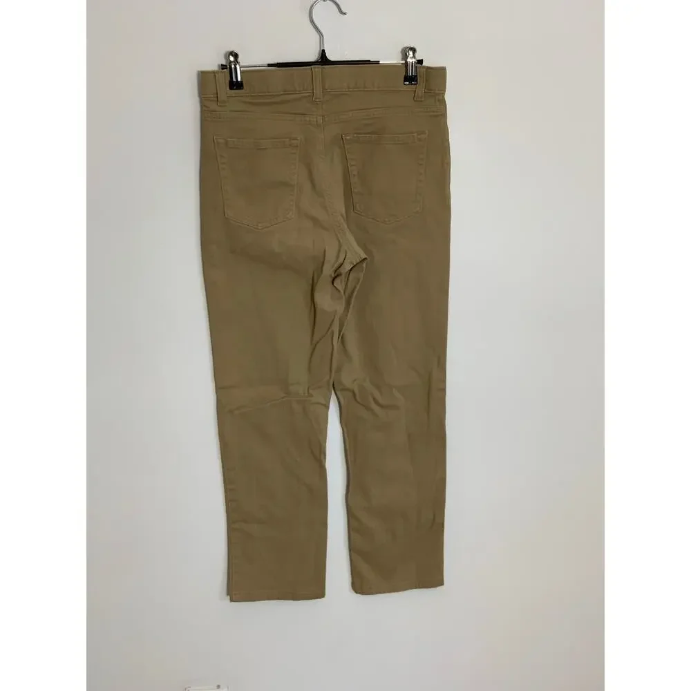 Lands'‎ End Khaki Chino Pants size 14